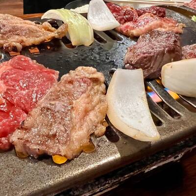 前から気になっていた馬酔木。焼肉ランチいただきました。