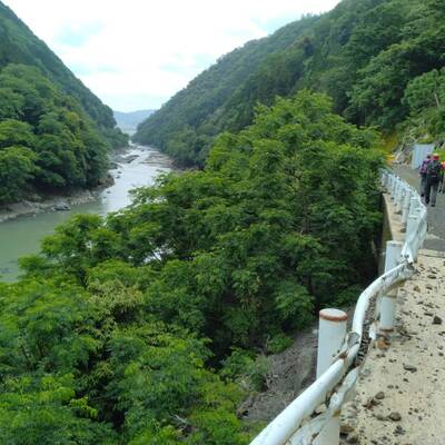 あの先が亀岡だ！